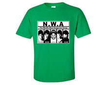 Load image into Gallery viewer, NWA custom t shirts, graphic tees. Irish Green t shirts for men. Irish Green t shirt for mens, tee shirts.
