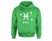 Load image into Gallery viewer, Pisces Zodiac Sign hoodies. Irish Green Hoodie, hoodies for men, unisex hoodies
