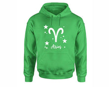 Load image into Gallery viewer, Aries Zodiac Sign hoodies. Irish Green Hoodie, hoodies for men, unisex hoodies
