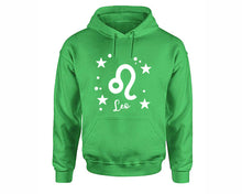 Load image into Gallery viewer, Leo Zodiac Sign hoodies. Irish Green Hoodie, hoodies for men, unisex hoodies
