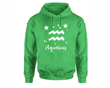 Load image into Gallery viewer, Aquarius Zodiac Sign hoodies. Irish Green Hoodie, hoodies for men, unisex hoodies
