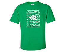 Cargar imagen en el visor de la galería, Your Speed Doesnt Matter Forward is Forward custom t shirts, graphic tees. Irish Green t shirts for men. Irish Green t shirt for mens, tee shirts.

