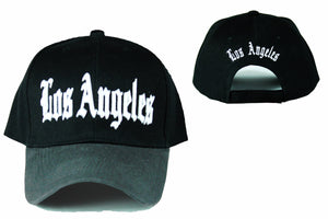 Los Angeles LA designer baseball hats, embroidered baseball caps, Black Charcoal baseball cap