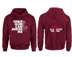 Only God Can Judge Me hoodie. Maroon Hoodie, hoodies for men, unisex hoodies