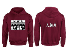 Load image into Gallery viewer, NWA designer hoodies. Maroon Hoodie, hoodies for men, unisex hoodies
