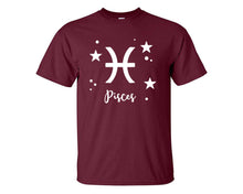 將圖片載入圖庫檢視器 Pisces custom t shirts, graphic tees. Maroon t shirts for men. Maroon t shirt for mens, tee shirts.
