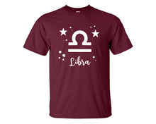 將圖片載入圖庫檢視器 Libra custom t shirts, graphic tees. Maroon t shirts for men. Maroon t shirt for mens, tee shirts.

