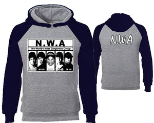 NWA designer hoodies. Navy Blue Grey Hoodie, hoodies for men, unisex hoodies