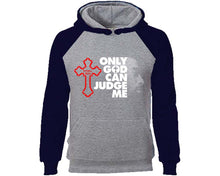 將圖片載入圖庫檢視器 Only God Can Judge Me designer hoodies. Navy Blue Grey Hoodie, hoodies for men, unisex hoodies
