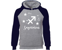 이미지를 갤러리 뷰어에 로드 , Sagittarius Zodiac Sign hoodie. Navy Blue Grey Hoodie, hoodies for men, unisex hoodies
