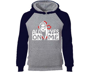 All Eyes On Me designer hoodies. Navy Blue Grey Hoodie, hoodies for men, unisex hoodies