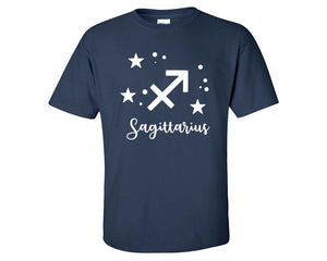 Sagittarius custom t shirts, graphic tees. Navy Blue t shirts for men. Navy Blue t shirt for mens, tee shirts.