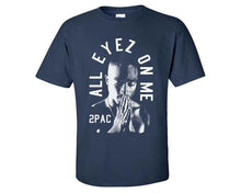 Load image into Gallery viewer, All Eyes On Me custom t shirts, graphic tees. Navy Blue t shirts for men. Navy Blue t shirt for mens, tee shirts.
