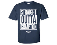 Cargar imagen en el visor de la galería, Straight Outta Compton custom t shirts, graphic tees. Navy Blue t shirts for men. Navy Blue t shirt for mens, tee shirts.
