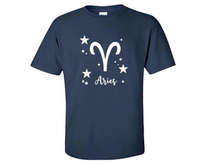 Aries custom t shirts, graphic tees. Navy Blue t shirts for men. Navy Blue t shirt for mens, tee shirts.