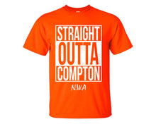 Cargar imagen en el visor de la galería, Straight Outta Compton custom t shirts, graphic tees. Orange t shirts for men. Orange t shirt for mens, tee shirts.
