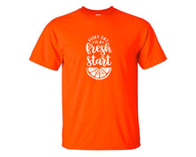 將圖片載入圖庫檢視器 Every Day is a Fresh Start custom t shirts, graphic tees. Orange t shirts for men. Orange t shirt for mens, tee shirts.
