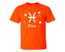 將圖片載入圖庫檢視器 Pisces custom t shirts, graphic tees. Orange t shirts for men. Orange t shirt for mens, tee shirts.
