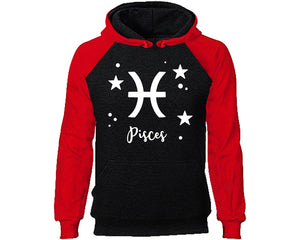 Pisces Zodiac Sign hoodie. Red Black Hoodie, hoodies for men, unisex hoodies