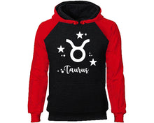 將圖片載入圖庫檢視器 Taurus Zodiac Sign hoodie. Red Black Hoodie, hoodies for men, unisex hoodies
