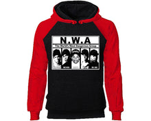 將圖片載入圖庫檢視器 NWA designer hoodies. Red Black Hoodie, hoodies for men, unisex hoodies
