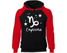Cargar imagen en el visor de la galería, Capricorn Zodiac Sign hoodie. Red Black Hoodie, hoodies for men, unisex hoodies
