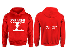 Load image into Gallery viewer, Only God Can Judge Me hoodie. Red Hoodie, hoodies for men, unisex hoodies
