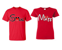將圖片載入圖庫檢視器 Soul Mate matching couple shirts.Couple shirts, Red t shirts for men, t shirts for women. Couple matching shirts.
