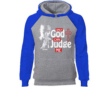 이미지를 갤러리 뷰어에 로드 , Only God Can Judge Me designer hoodies. Royal Blue Grey Hoodie, hoodies for men, unisex hoodies
