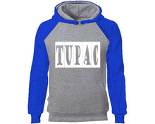 Load image into Gallery viewer, Rap Hip-Hop R&amp;B designer hoodies. Royal Blue Grey Hoodie, hoodies for men, unisex hoodies
