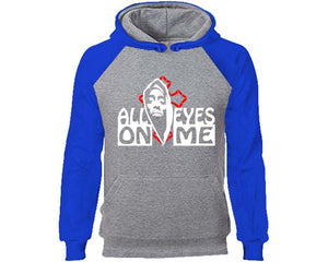 All Eyes On Me designer hoodies. Royal Blue Grey Hoodie, hoodies for men, unisex hoodies