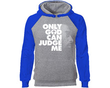 將圖片載入圖庫檢視器 Only God Can Judge Me designer hoodies. Royal Blue Grey Hoodie, hoodies for men, unisex hoodies
