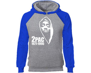 Rap Hip-Hop R&B designer hoodies. Royal Blue Grey Hoodie, hoodies for men, unisex hoodies