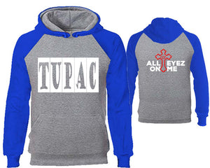 Rap Hip-Hop R&B designer hoodies. Royal Blue Grey Hoodie, hoodies for men, unisex hoodies