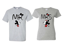 將圖片載入圖庫檢視器 Mr Mrs matching couple shirts.Couple shirts, Sports Grey t shirts for men, t shirts for women. Couple matching shirts.

