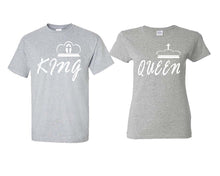 이미지를 갤러리 뷰어에 로드 , King and Queen matching couple shirts.Couple shirts, Sports Grey t shirts for men, t shirts for women. Couple matching shirts.
