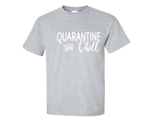 將圖片載入圖庫檢視器 Quarantine and Chill custom t shirts, graphic tees. Sports Grey t shirts for men. Sports Grey t shirt for mens, tee shirts.
