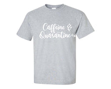 將圖片載入圖庫檢視器 Caffeine and Quarantine custom t shirts, graphic tees. Sports Grey t shirts for men. Sports Grey t shirt for mens, tee shirts.
