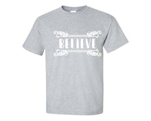 將圖片載入圖庫檢視器 Believe custom t shirts, graphic tees. Sports Grey t shirts for men. Sports Grey t shirt for mens, tee shirts.

