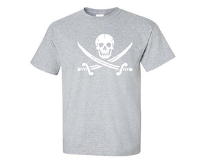 Jolly Roger custom t shirts, graphic tees. Sports Grey t shirts for men. Sports Grey t shirt for mens, tee shirts.