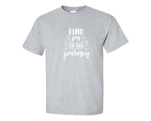 Load image into Gallery viewer, Find Joy In The Journey custom t shirts, graphic tees. Sports Grey t shirts for men. Sports Grey t shirt for mens, tee shirts.
