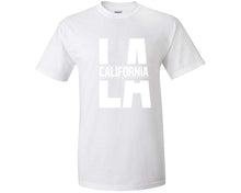 Cargar imagen en el visor de la galería, LA California custom t shirts, graphic tees. White t shirts for men. White t shirt for mens, tee shirts.
