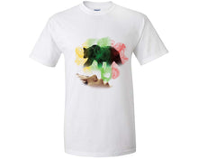 將圖片載入圖庫檢視器 Woman Rasta Smoke Bear custom t shirts, graphic tees. White t shirts for men. White t shirt for mens, tee shirts.
